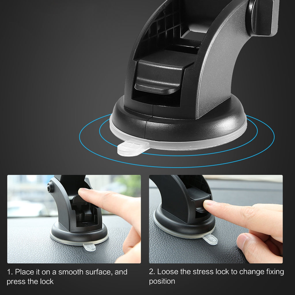 Universal Car Phone Holder- Strong Suction & 360 Rotation